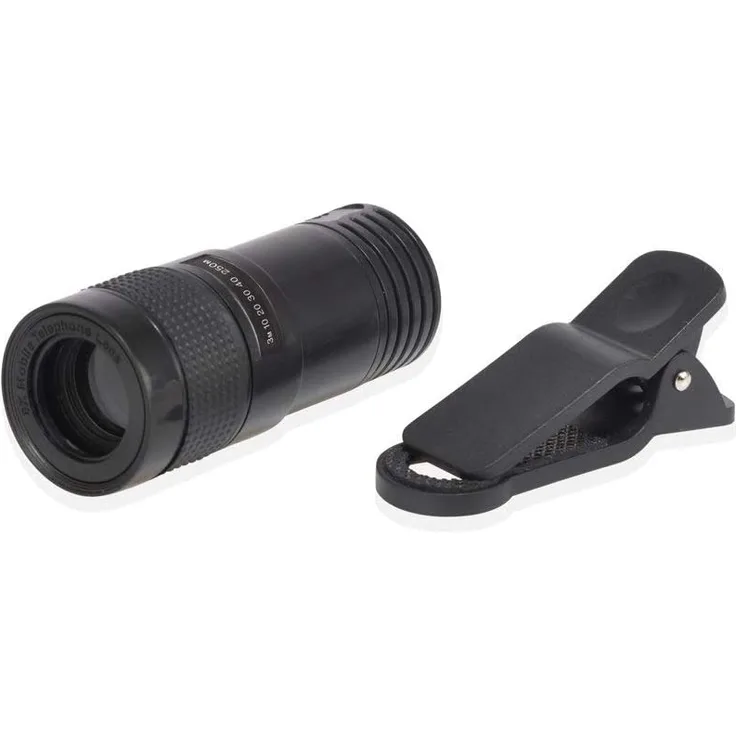 Kikkerland Smartphone-Teleskop 7,6 x 5,6 cm ABS schwarz