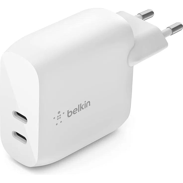 Belkin Netzladegerät 40W USB-C PowerDelivery, 2x20W WCB006vfWH