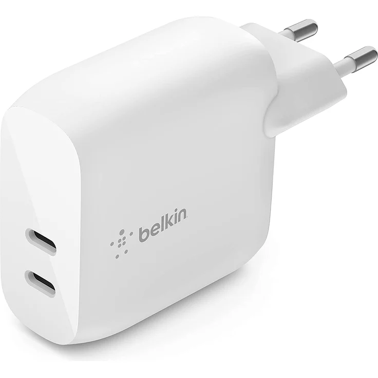 Belkin Netzladegerät 40W USB-C PowerDelivery, 2x20W WCB006vfWH – Bild 1