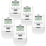 Olympia IOIO HT 2000 Elektronischer Heizkörperthermostat (Energiesparregler) mit Zeitschaltuhr, 5 Stück, weiß (73032) - Preisvergleich