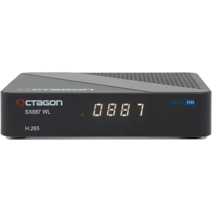 OCTAGON SX887 WL Full HD 1080p IP H.265 HDMI WiFi LAN Linux IP-Receiver Schwarz