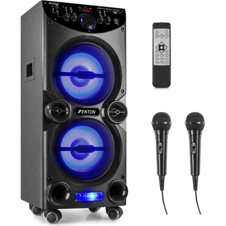 Fenton LIVE2104 Karaoke Station auf Rädern 2x 10