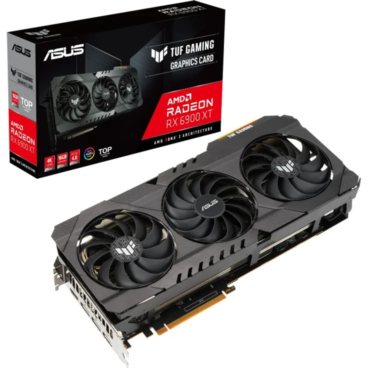 ASUS TUF Gaming Radeon RX 6900 XT Top, TUF-RX6900XT-T16G-GAMING, 16GB GDDR6, HDMI, 3x DP (90YV0GE1-M0NM00)