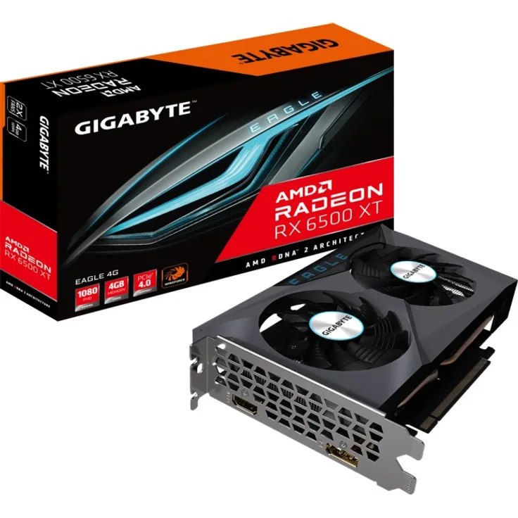 GIGABYTE Radeon RX 6500 XT Eagle 4G, 4GB GDDR6, HDMI, DP GV-R65XTEAGLE-4GD