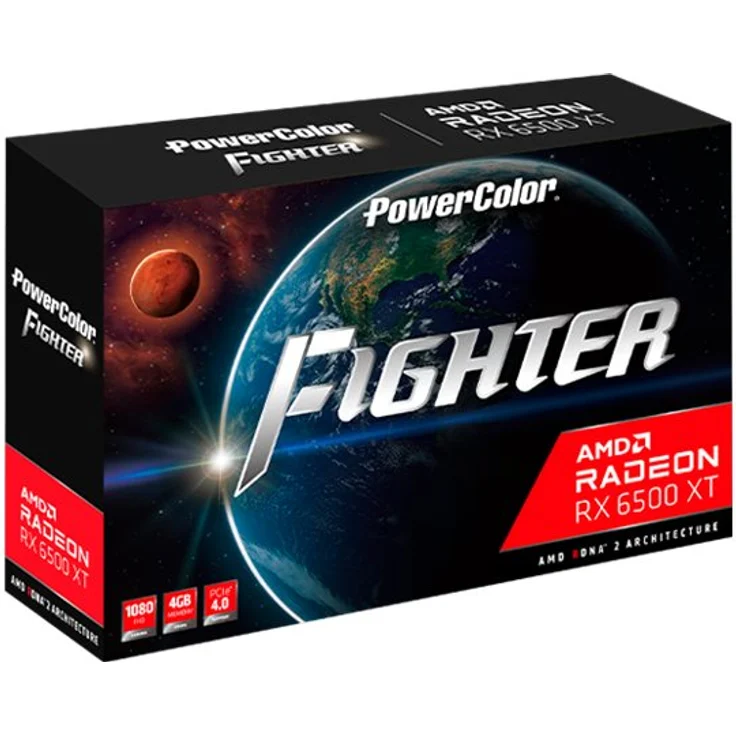 PowerColor Radeon RX 6500 XT Fighter, 4GB GDDR6, HDMI, DP (AXRX 6500 XT 4GBD6-DH/OC) – Bild 2
