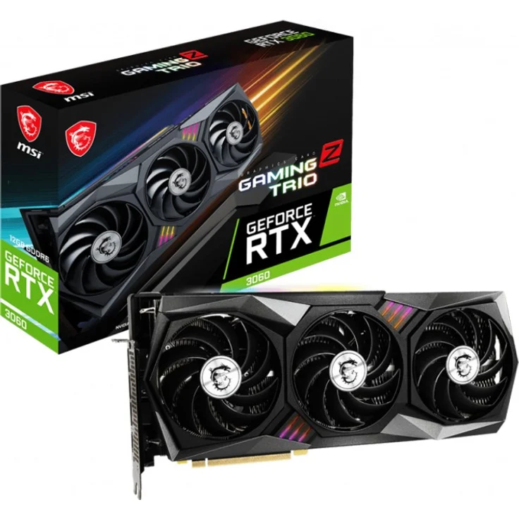 MSI GeForce RTX 3060 Gaming Z Trio 12G, 12GB GDDR6, HDMI, 3x DP (V390-245R) – Bild 1