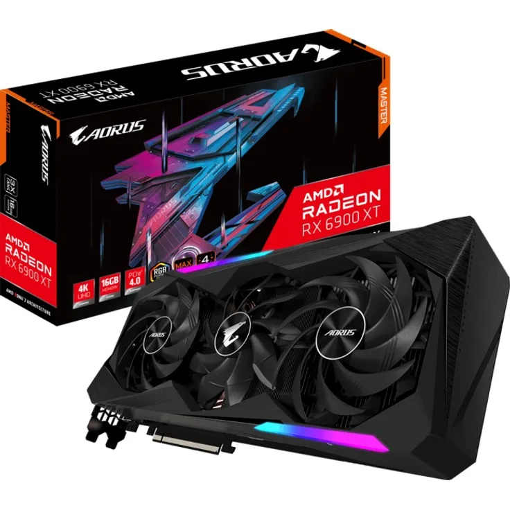 GIGABYTE AORUS Radeon RX 6900 XT Master 16G (Rev. 2.0), 16GB GDDR6, 2x HDMI, 2x DP (GV-R69XTAORUS M-16GD 2.0)