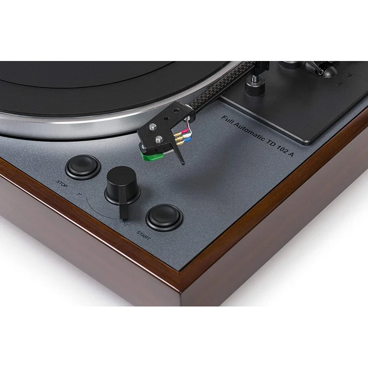 Thorens TD 102 A, AT-VM95E Walnuss, Hochglanz, braun – Bild 2