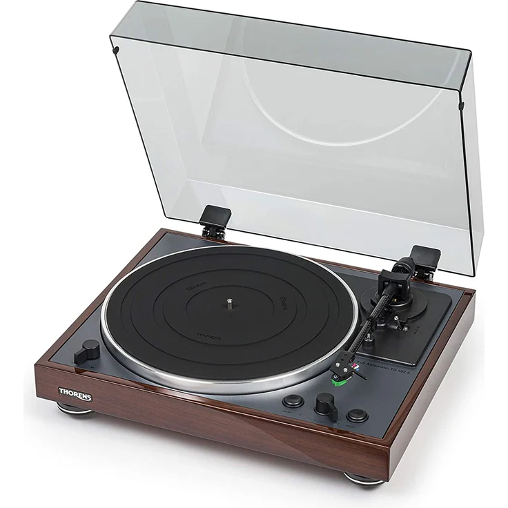 Thorens TD 102 A, AT-VM95E Walnuss, Hochglanz, braun – Bild 4