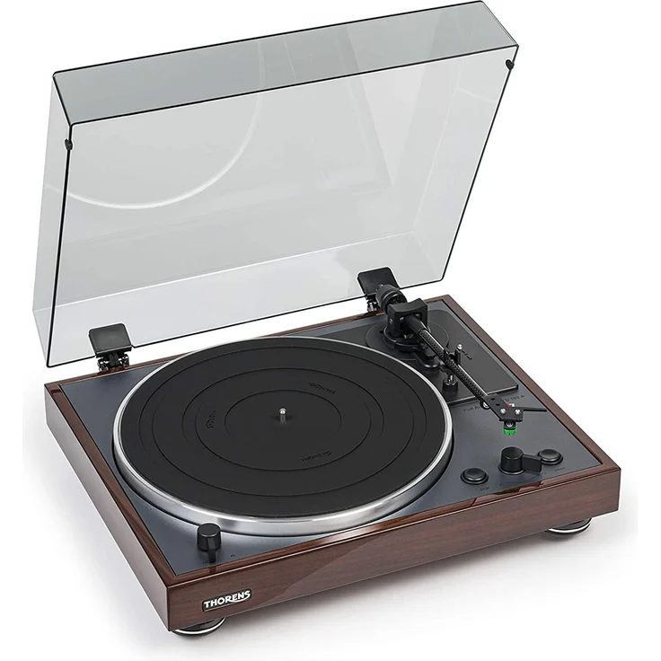 Thorens TD 102 A, AT-VM95E Walnuss, Hochglanz, braun – Bild 3