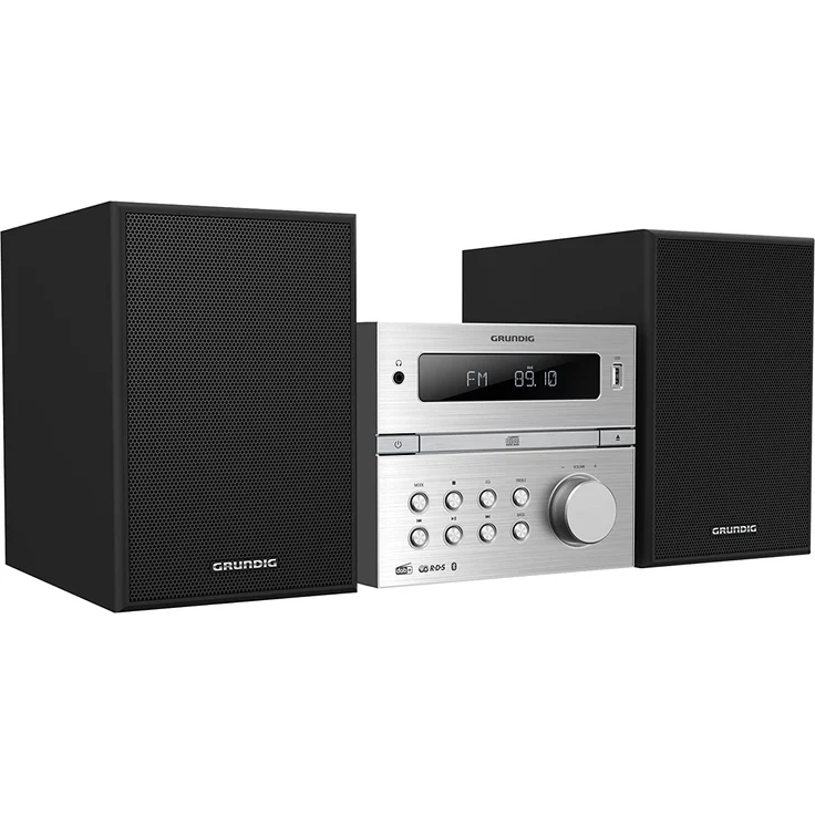 Grundig GHF1070 HiFi System BT CMS4200BTDAB+, schwarz, silber – Bild 3
