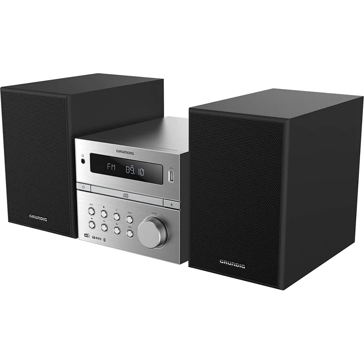 Grundig GHF1070 HiFi System BT CMS4200BTDAB+, schwarz, silber – Bild 2