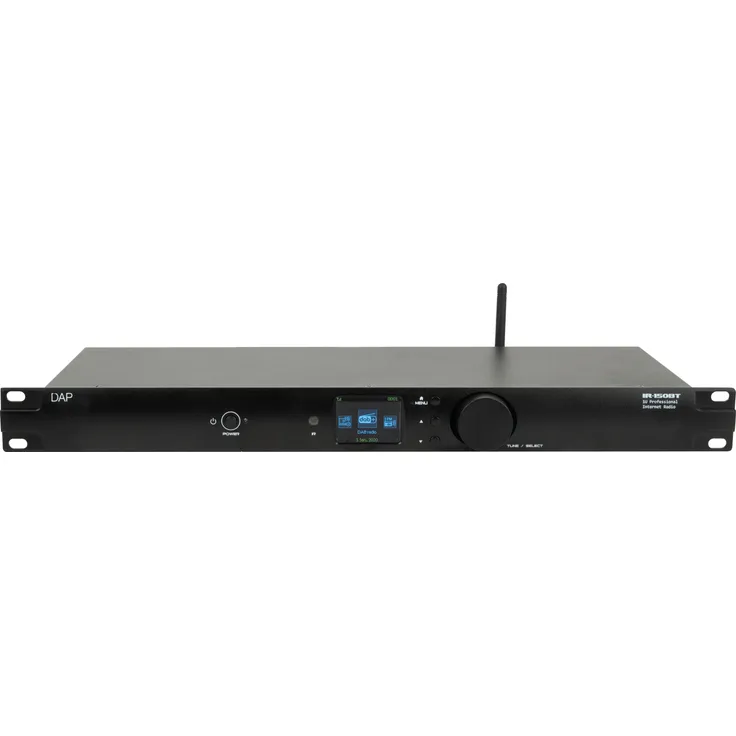 DAP R-150BT Media Player 1U-Mischer mit Wi-Fi-Radio (DAB+) und drahtlosem Audio (Bluetooth-Verbindung)