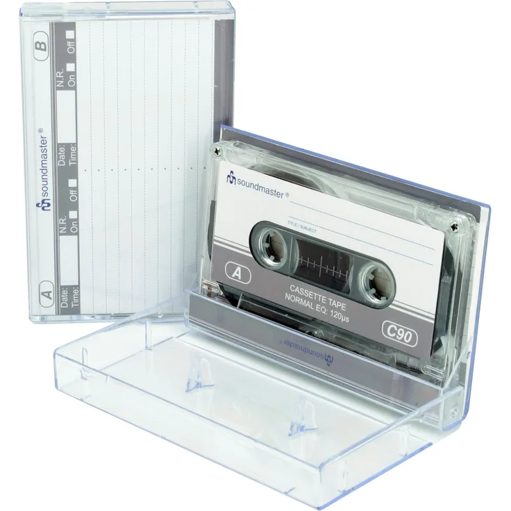 Soundmaster MC 90 2x Kassette 90mmin schwarz