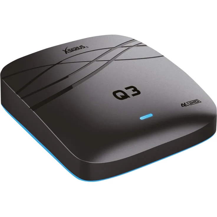 Xsarius Q3 4K UHD Android 9.0 IP-Receiver (H.265, 2.4GHz WiFi, LAN,...