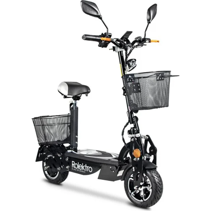 Rolektro E-Joy 20 E-Scooter, mit Straßenzulassung, Schwarz, 20 km/h – Bild 5