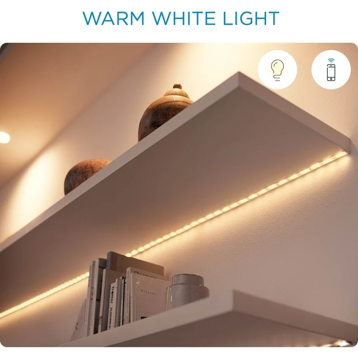 WiZ Smarte Full Color RGB LED Lampe, E14 Kerzenform, 40 W, 16 Mio. Farben, steuerbar über WiZ App oder WiZ Click – Bild 2