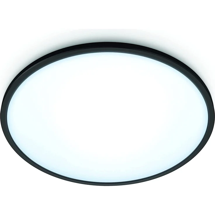 WiZ SuperSlim Ceiling LED-Deckenleuchte, 14 W, 27-65 K, Tunable White, rund, schwarz – Bild 2