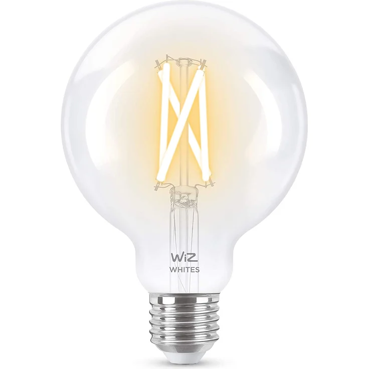 WiZ LED-Leuchtmittel, dimmbar, G95, 60 W, E27, warmweiß, 2700 - 6500 K, 6,7 W (entspricht 60 W) – Bild 2