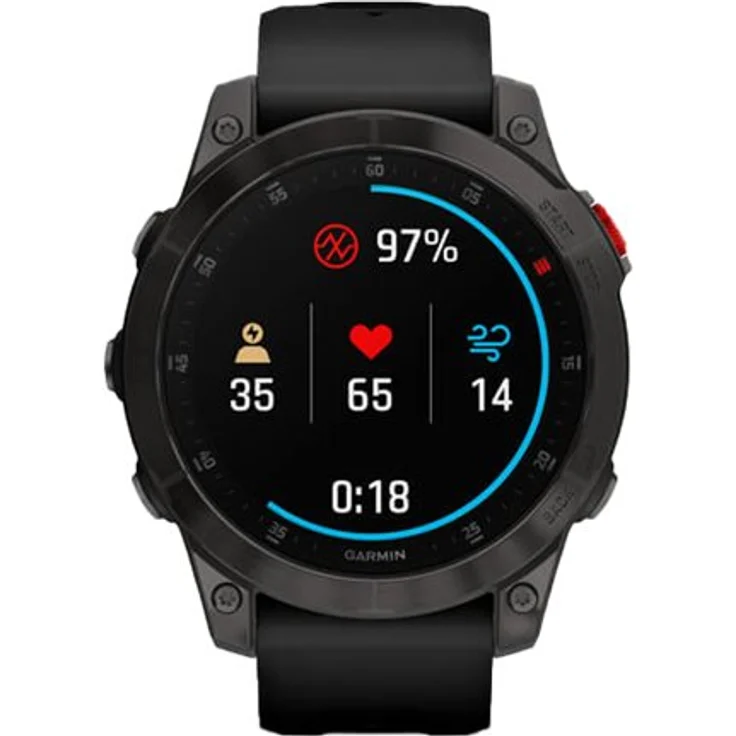 Garmin epix 2 SAPPHIRE Smartwatch GPS, Unisex, 47mm, Polymergehäuse mit Rückseite aus Titan, Silikonarmband, Schwarz/Schiefergrau (010-02582-11) – Bild 11
