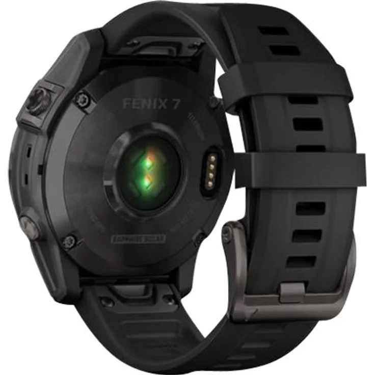 Garmin fenix 7 Sapphire Solar Smartwatch GPS, Unisex, 47mm, Titangehäuse, Silikonarmband, Schiefergrau/Schwarz (010-02540-21) – Bild 6