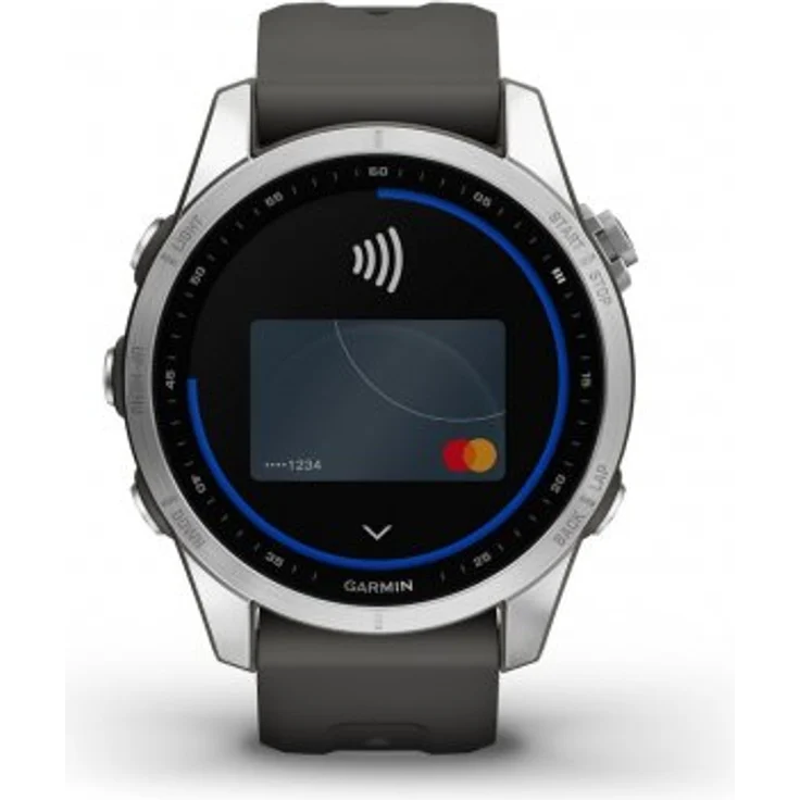 Garmin Fenix 7S Smartwatch GPS, Unisex, 42mm, Polymergehäuse, Silikonarmband, Silber/Grafitgrau (010-02539-01) – Bild 7