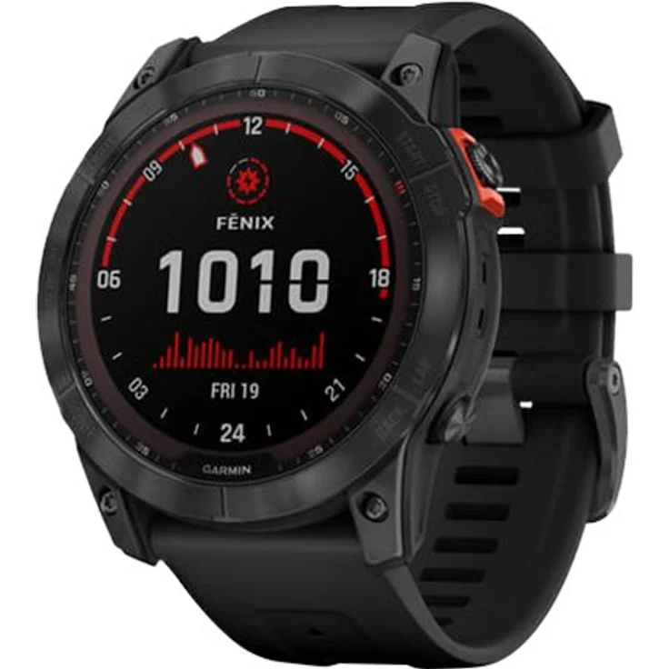 Garmin Fenix 7X Solar Smartwatch GPS, Unisex, 51mm, Polymergehäuse, Silikonarmband, Schiefergrau/Schwarz (010-02541-01) – Bild 6