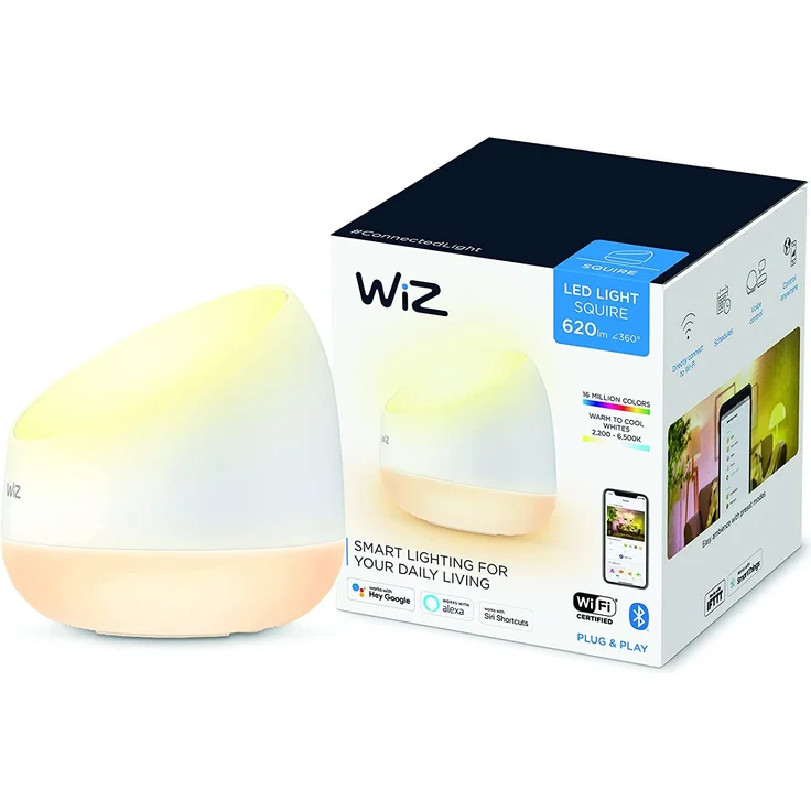 WiZ SQUIRE Portable Tischleuchte Tunable White & Colour Einzelpack – Bild 1