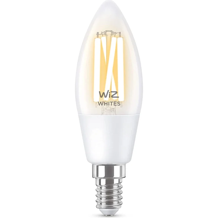WiZ Wi-Fi BLE 40 W C35 E14 CL, warmweiß (929003017601) – Bild 2