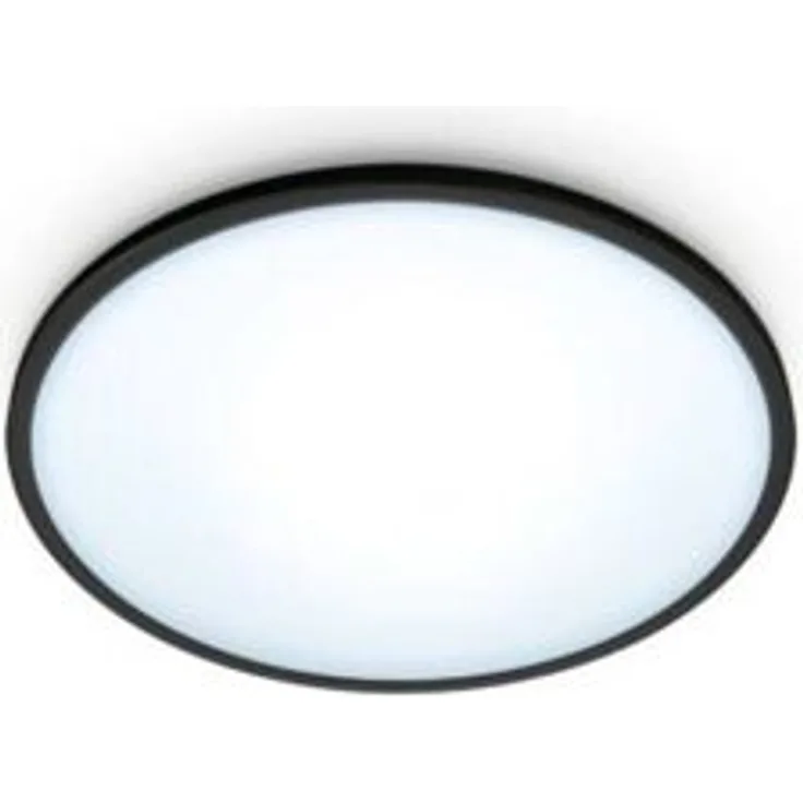 WiZ SuperSlim Ceiling, 16 W, 27-65 K, Tunable White, rund, schwarz