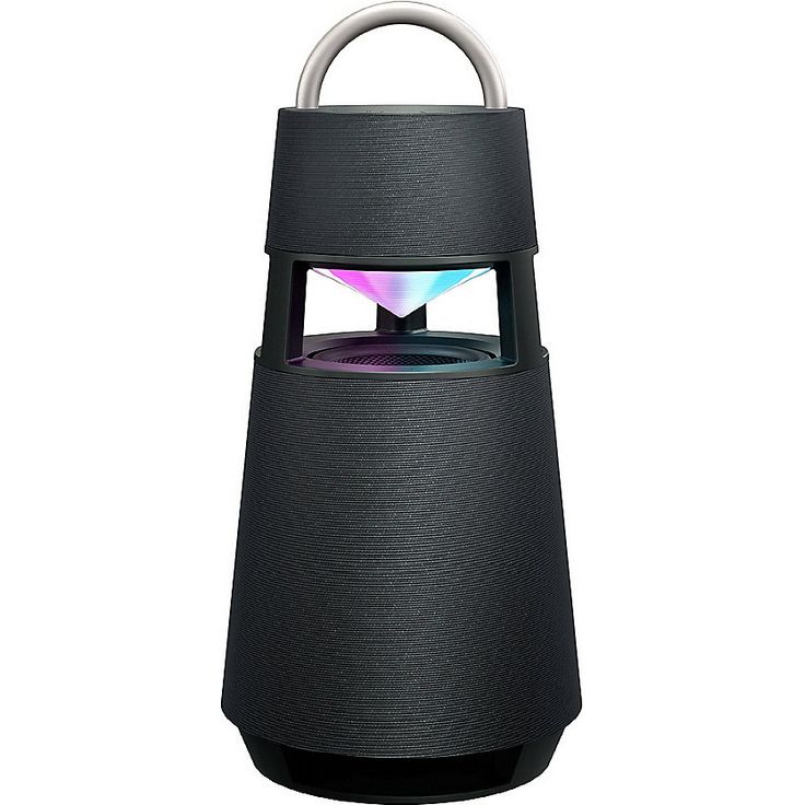 LG XBOOM 360 DRP4G Bluetooth-Lautsprecher mit Beleuchtung, 360°-Sound, schwarz – Bild 1