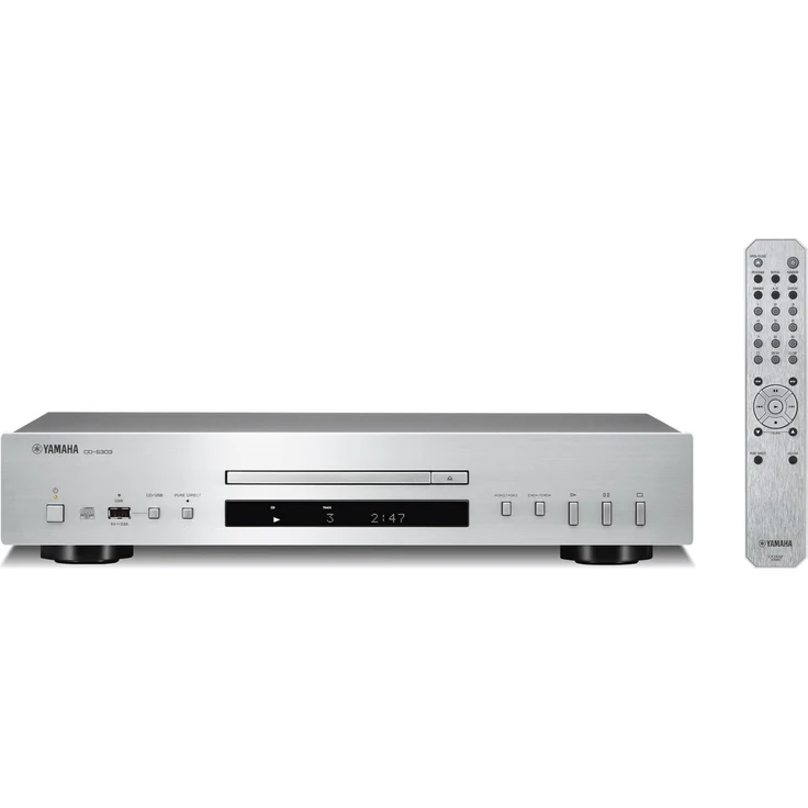 Yamaha CD-S303 HiFi-CD-Player, silber – Bild 1