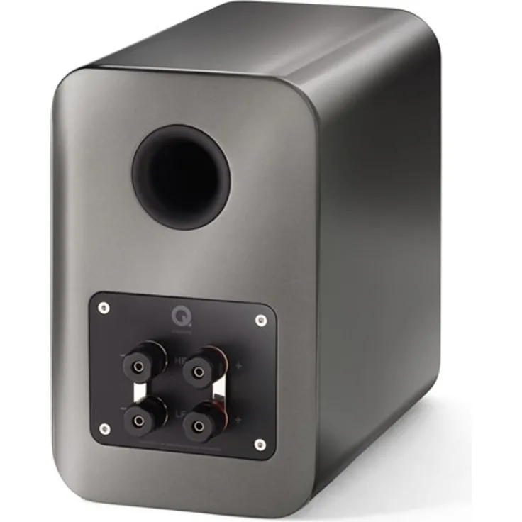 Q Acoustics Concept 30 Gloss Silver, Kompaktlautsprecher, grau