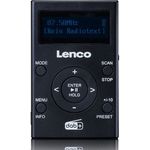 Lenco PDR.011BK DAB+-Taschenradio MP3 CD, 4GB Micro SD, Akku
