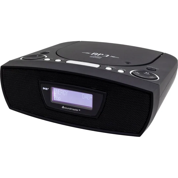 SOUND URD480SW sw Uhrenradio DAB+-UKW CD Hörbuchfunktion USB