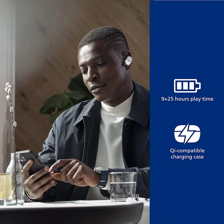 Philips T1 FIDELIO In-Ear True Wireless Kopfhörer Bluetooth weiß – Bild 3