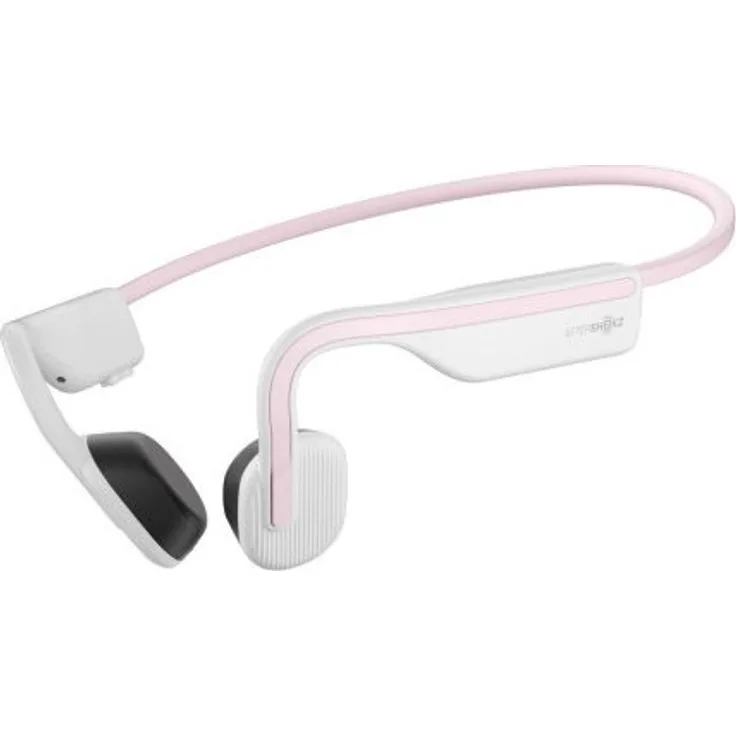 Shokz OpenMove Himalayan Pink, Open-Ear-Kopfhörer (Knochenschall-Hörer), Nackenbügel, wasserdicht, pink