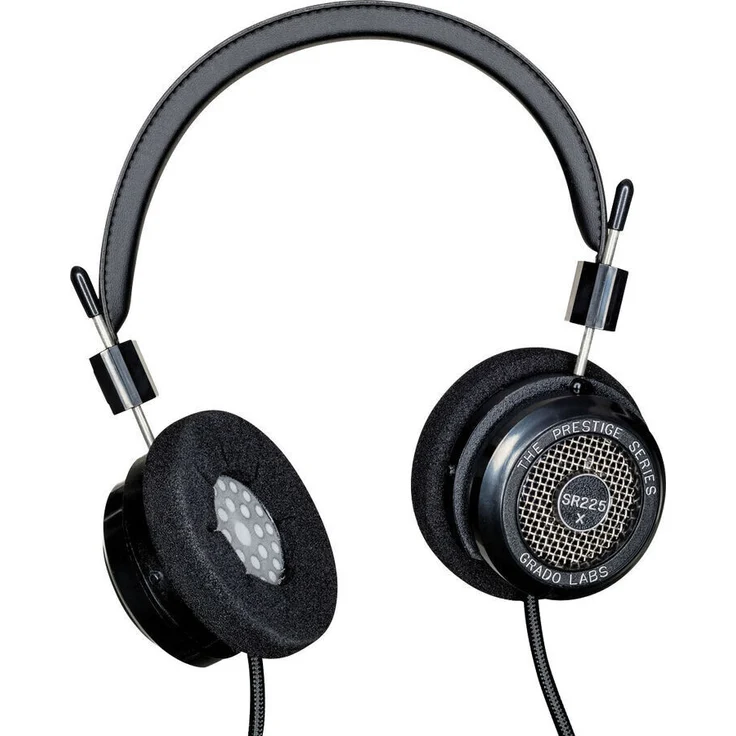 Grado SR225x On-Ear-Kopfhörer, kabelgebunden, schwarz – Bild 1