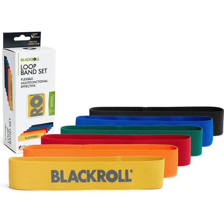 Blackroll Loop Band 6er Set Fitnessbänder Gelb bis Schwarz – Bild 1