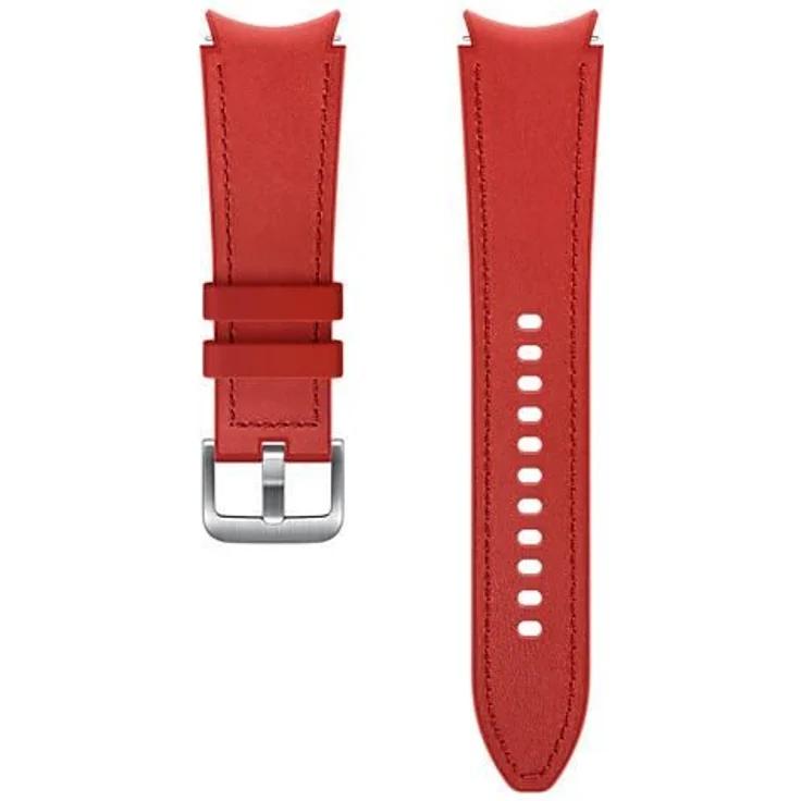 Samsung Hybrid Leather Band für die Galaxy Watch4-Serie Red (M-L, 145 – 205 mm) – Bild 1