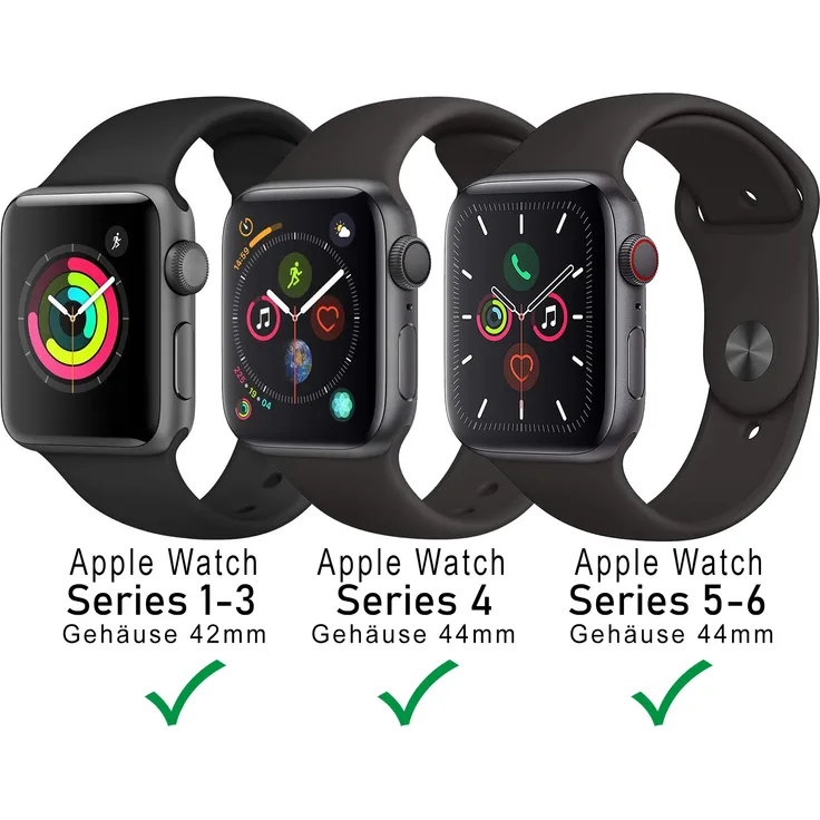 Solo Loop Armband für Apple Watch elastisches Uhren-Armband (Grau) Small