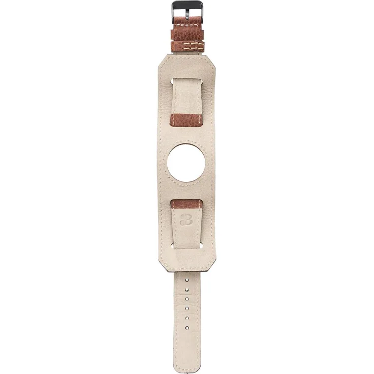 BURKLEY Vintage Leder Armband für Apple Watch Wechsel-Armband (IWCUFFAFL27)