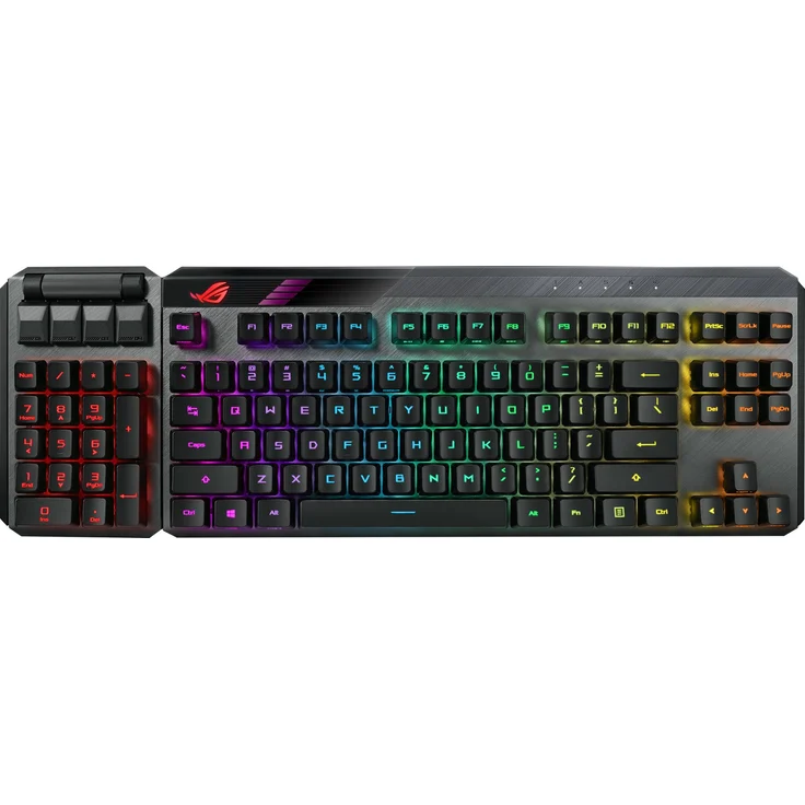 ASUS ROG Claymore II Tastatur RF kabellos + USB Schwarz (90MP01W0-BKFA00) (Englisch QWERTY) – Bild 8