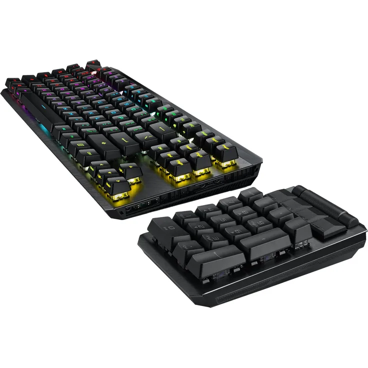 ASUS ROG Claymore II Tastatur RF kabellos + USB Schwarz (90MP01W0-BKFA00) (Englisch QWERTY)