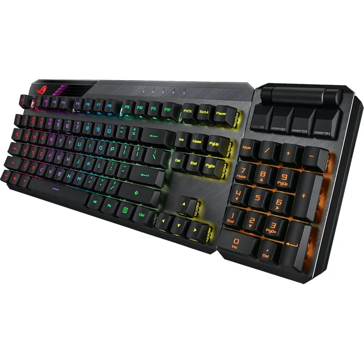 ASUS ROG Claymore II Tastatur RF kabellos + USB Schwarz (90MP01W0-BKFA00) (Englisch QWERTY) – Bild 2