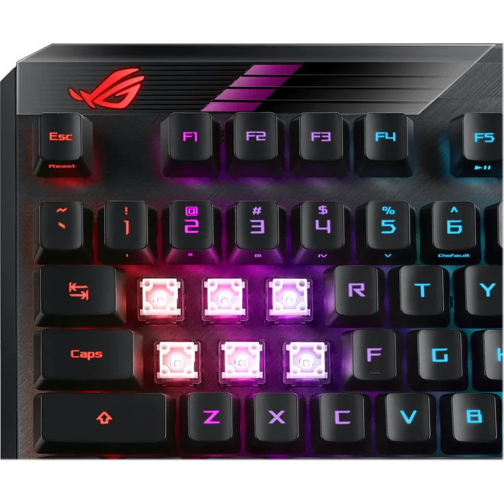 ASUS ROG Claymore II Tastatur RF kabellos + USB Schwarz (90MP01W0-BKFA00) (Englisch QWERTY) – Bild 11