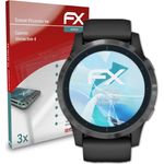 atFoliX 3x Folie kompatibel mit Garmin Vivoactive 4 klar und flexibel