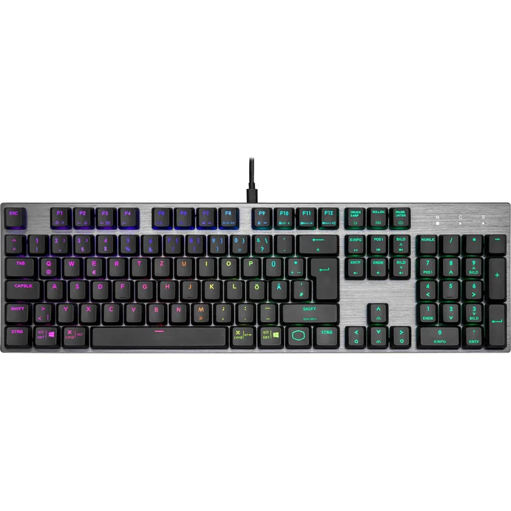Cooler Master QuickFire SK652 Tastatur USB QWERTZ Deutsch Schwarz, Grau (SK-652-GKTR1-DE)