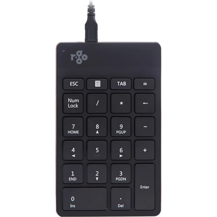 R-Go Tools R-Go Numpad Break, Kabelgebunden, Schwarz (RGOCONMWDBL)