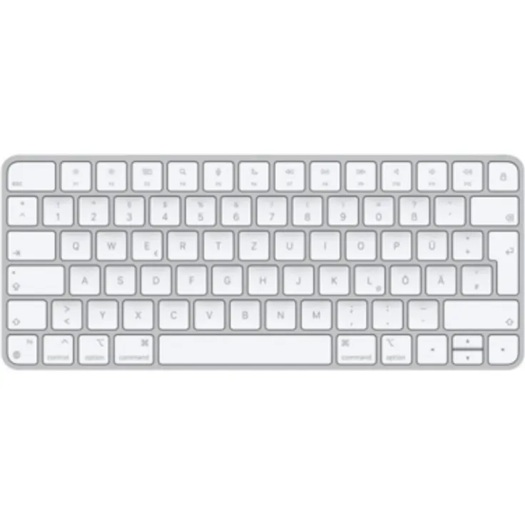 Apple Magic Tastatur USB + Bluetooth US Englisch Aluminium, Weiß (MK2A3LB/A) QWERTY – Bild 1